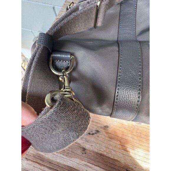 Henri Bendel Convertible Gray Nylon Jetsetter Backpack - Picture 4 of 9